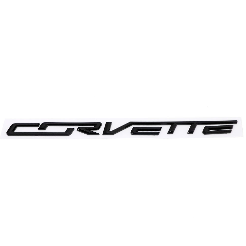 1PC 2014-2019 Corvette C7 R Z06 Plastic Rear Bumper 3D Letters Black Chevrolet 23465587