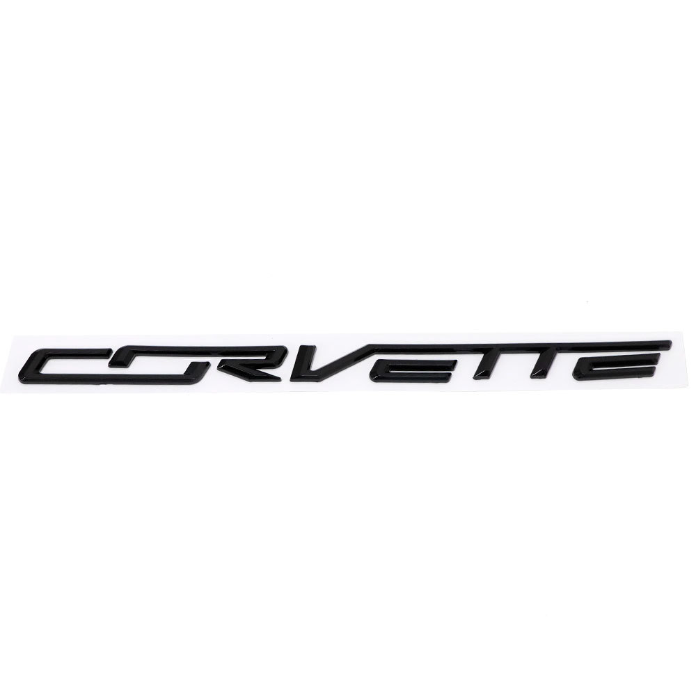 1PC 2014-2019 Corvette C7 R Z06 Plastic Rear Bumper 3D Letters Black Chevrolet 23465587