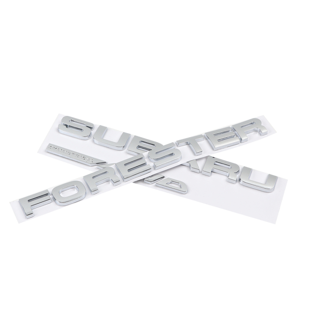 Forester Plastic Door Liftgate Trunk Letters Gloss Chrome Subaru 