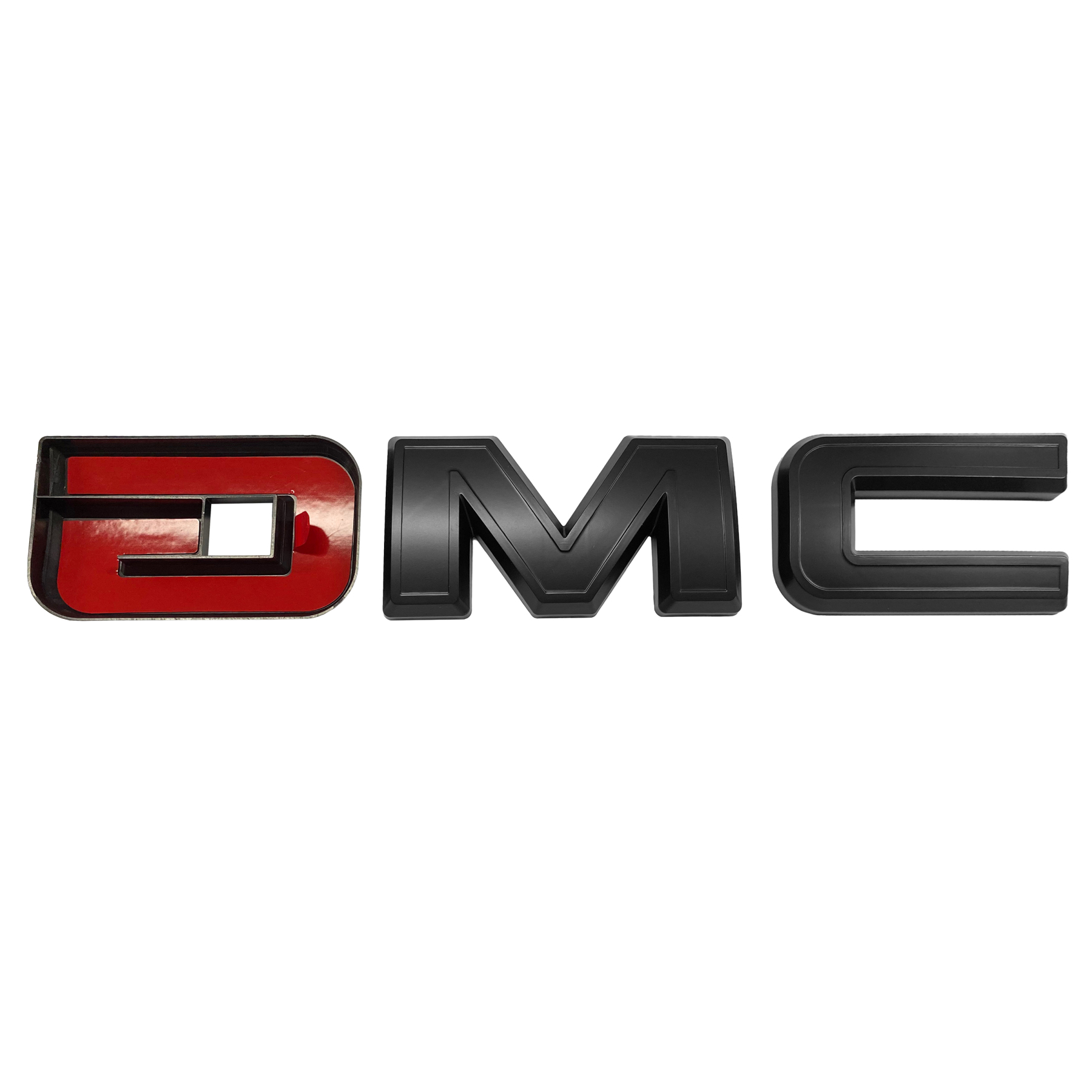 2Pcs 2019-2025 Sierra 1500 2500HD 3500HD Plastic Front Rear Overlay Emblem Matte Black GMC
