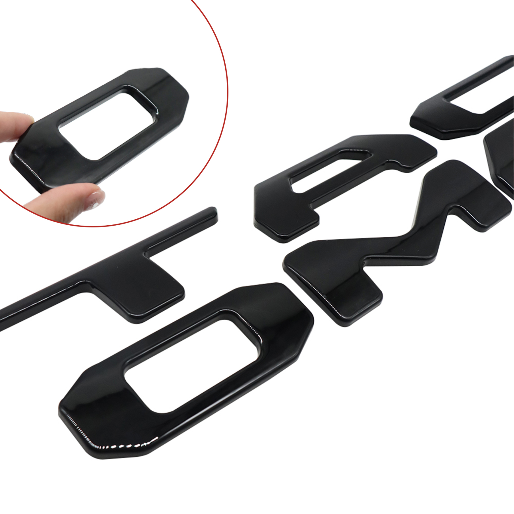 1 Set 2024 2025 2026 Tacoma Abs Plastic Tailgate Letters Gloss Black Toyota 