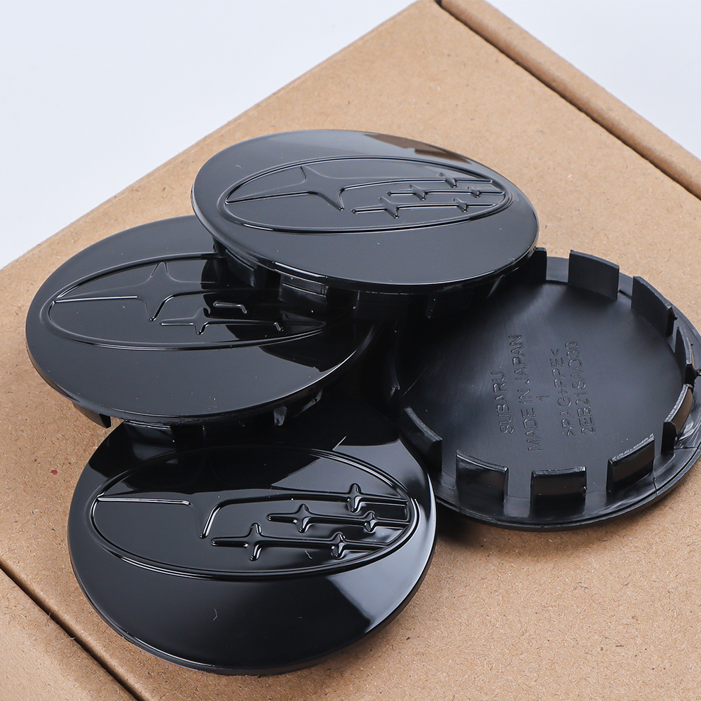 4Pcs 2012-2020 Crosstrek Forester ABS Plastic Wheel Center Caps Rims Gloss Black Subaru 28821SA030X