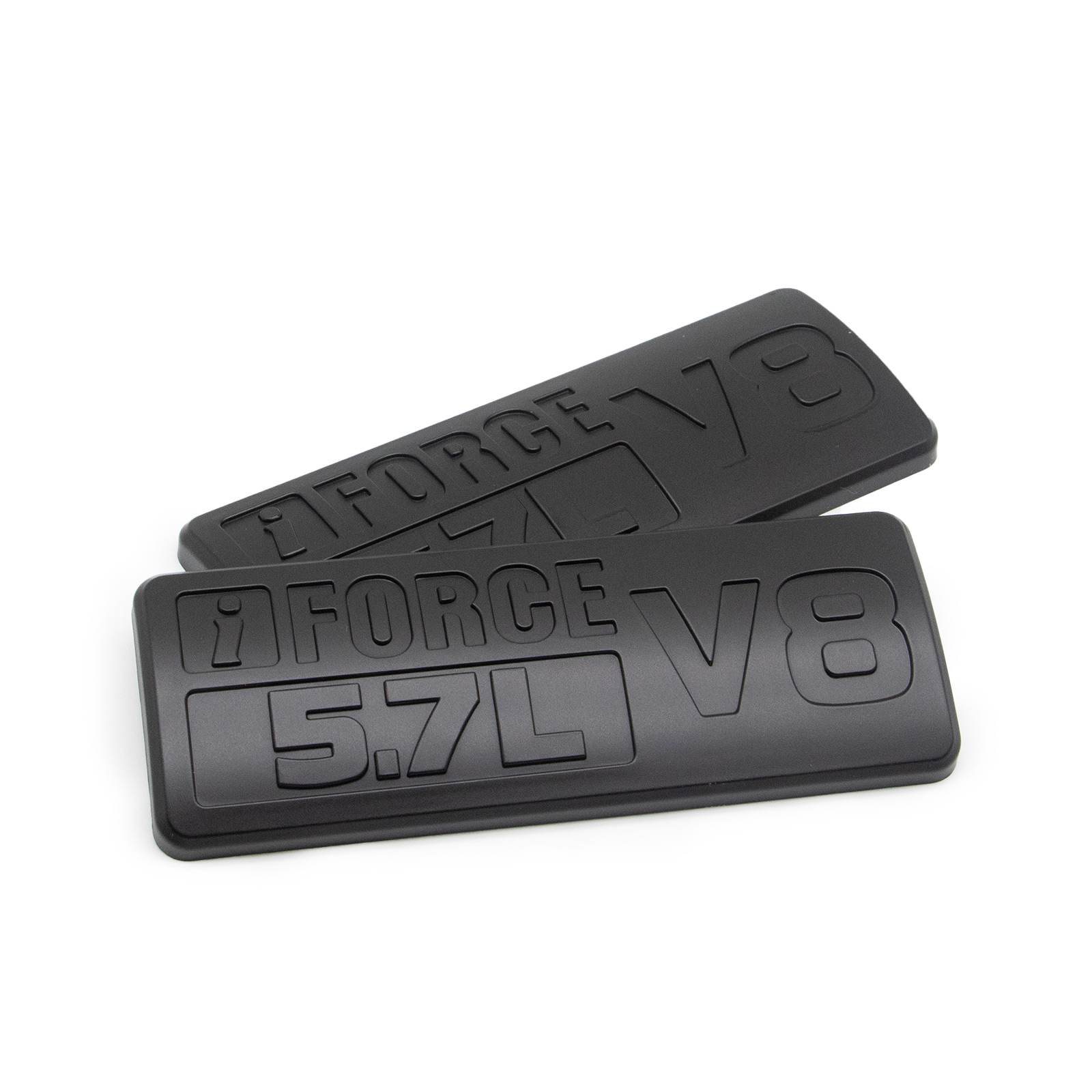 2PCS 2014-2021 TUNDRA ABS  I-Force 5.7L V8 Blackout 3D Overlay Badge Matte Black Toyota PT948-34181-02