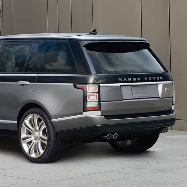 1pc Range Rover Plastic Front Hood / Rear Tailgate Letters Chrome Black Land Rover 