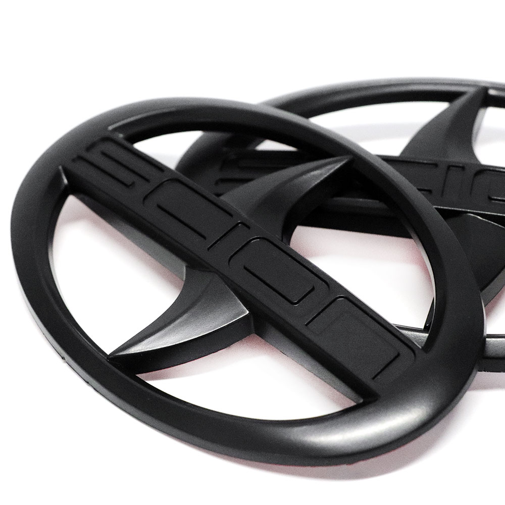 2pcs 2012-2016 FRS FR-S Front & Rear Badge Nameplate Emblem Matte Black Toyota