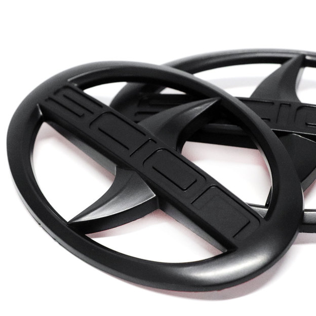 2pcs 2012-2016 FRS FR-S Front & Rear Badge Nameplate Emblem Matte Black Toyota
