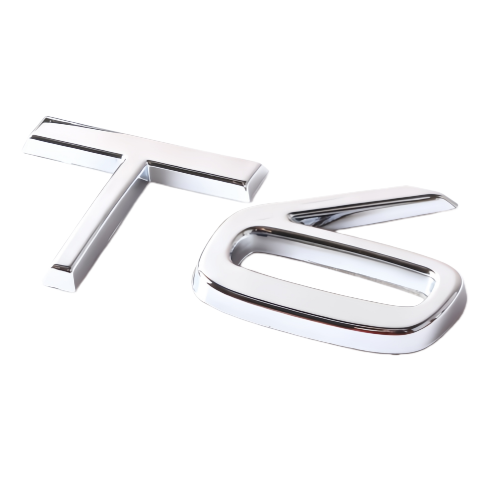 2011-2022 S XC Chrome T6 Tailgate Letter Gloss Silver Volvo 31333137
