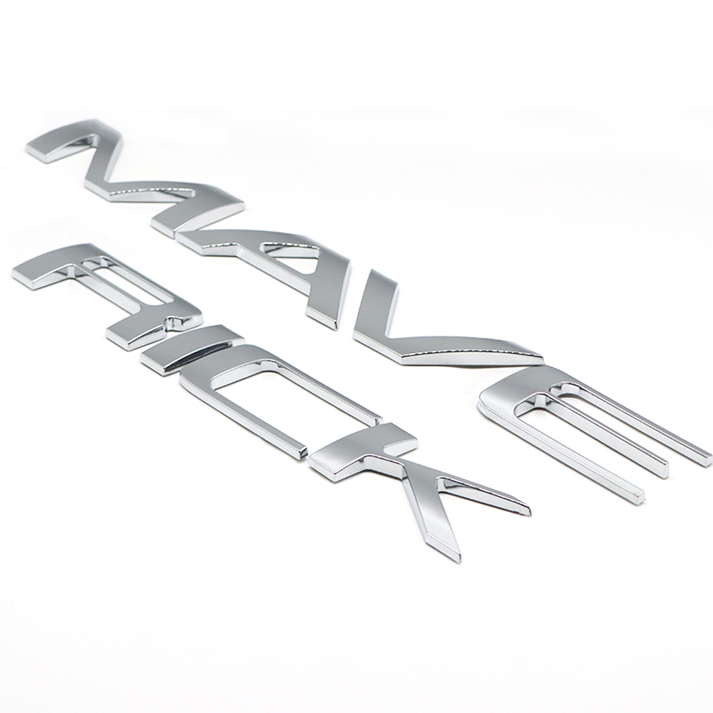Ford MAVERICK 2022-2023 Letters Rear Tailgate Emblems Nameplate 3D Decal Sticker Gloss Chrome