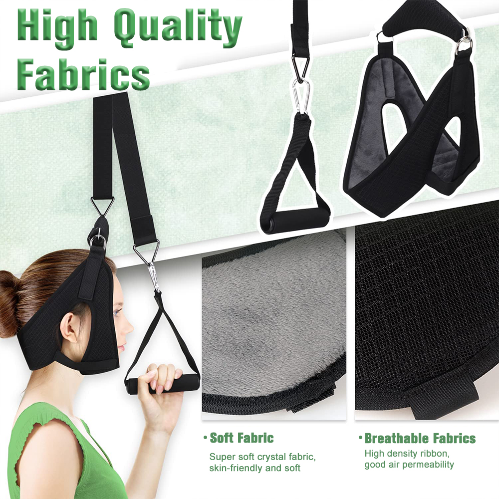 Neck Traction Stretcher Cervical Head Brace Pain Relief Device Home Over Door US