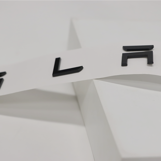 Tesla Model 3/X/Y/S ABS Plastic Tailgate Insert Letters Gloss Black