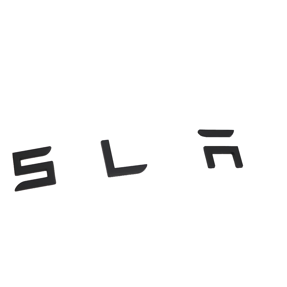 Tesla Model 3/X/Y/S ABS Plastic Tailgate Insert Letters Gloss Black