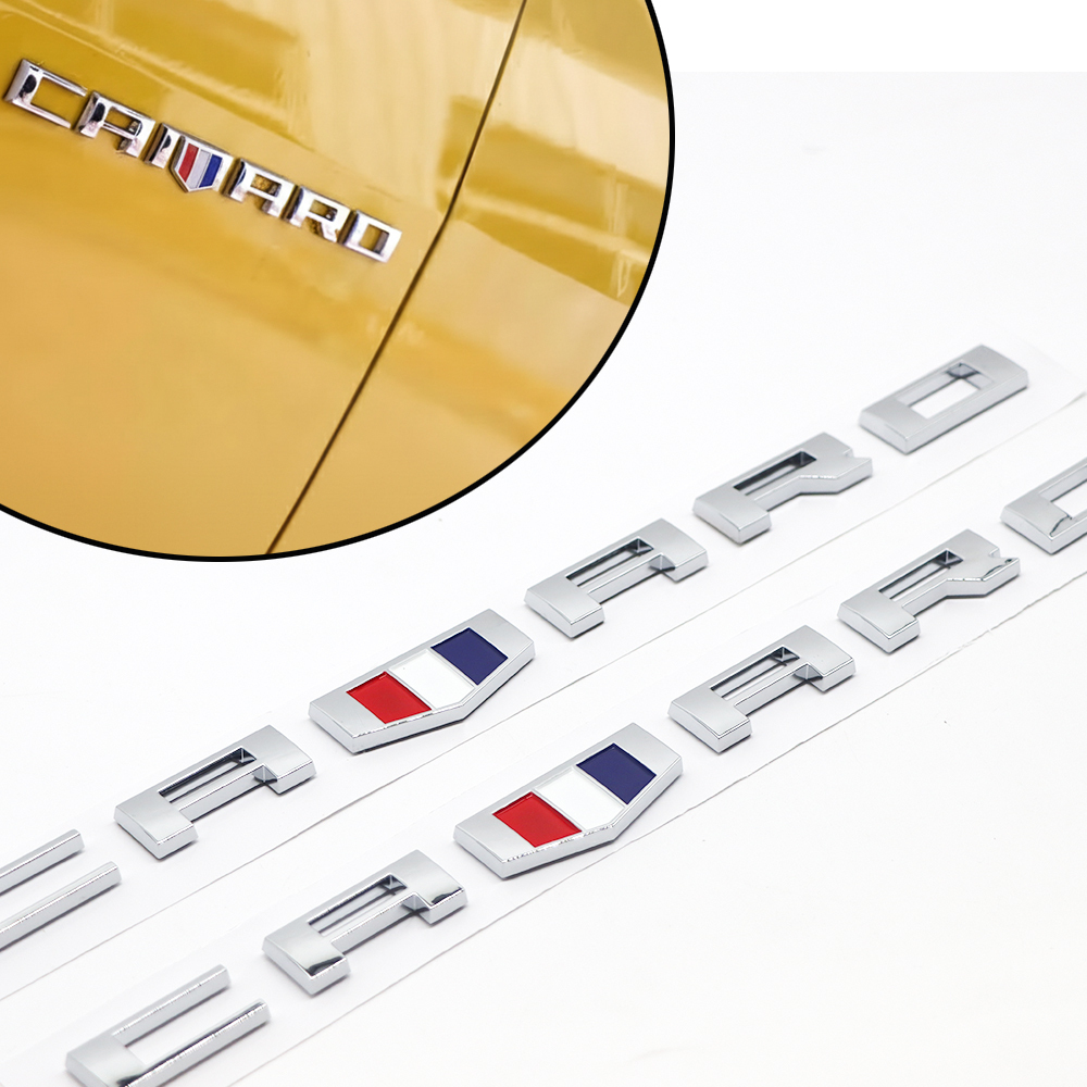 2PcS 2016-2019 Camaro ABS Plastics Letter Gloss Silver Chevrolet 84336885 