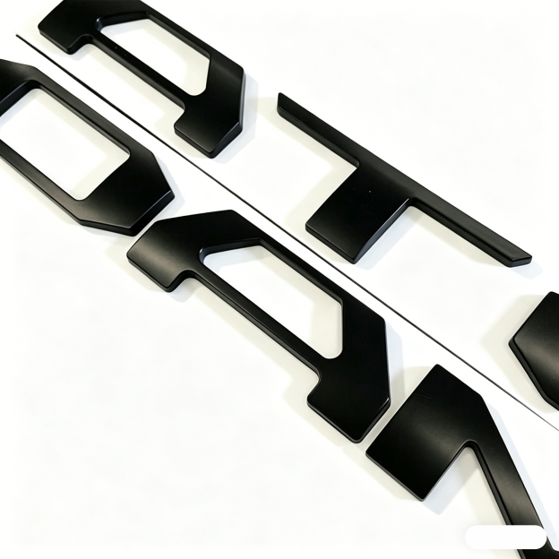 1 Set 2016-2023 Tacoma Abs Plastic Tailgate Letters Matte Black Toyota 