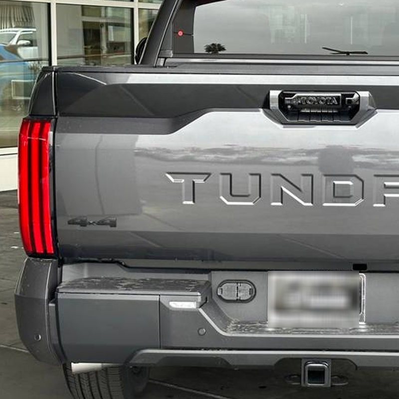 5PCS 2022-2025 Tundra 4X4 Limited Plastic Door Side Rear Trunk Overlay Emblem Matte Black Toyota