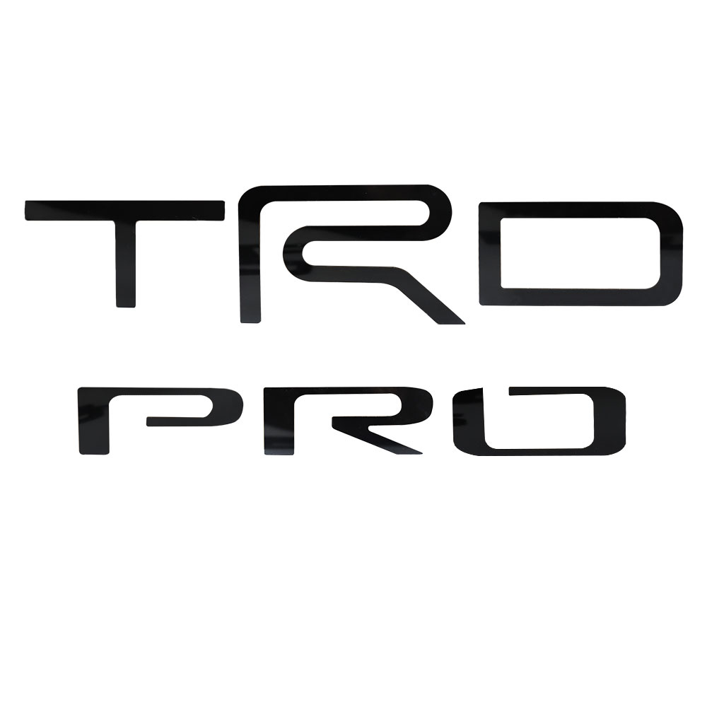 2022–2025 Tundra TRD PRO Acrylic 3D Tailgate Insert Letter Gloss Black Toyota