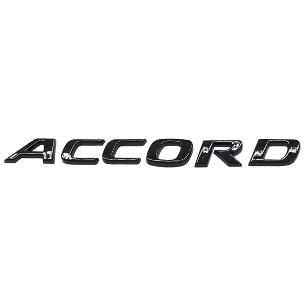 2Pcs 2018-2021 Accord ABS Plastics Rear Adhesive Letter Gloss Black Honda 08F20-TVA-100