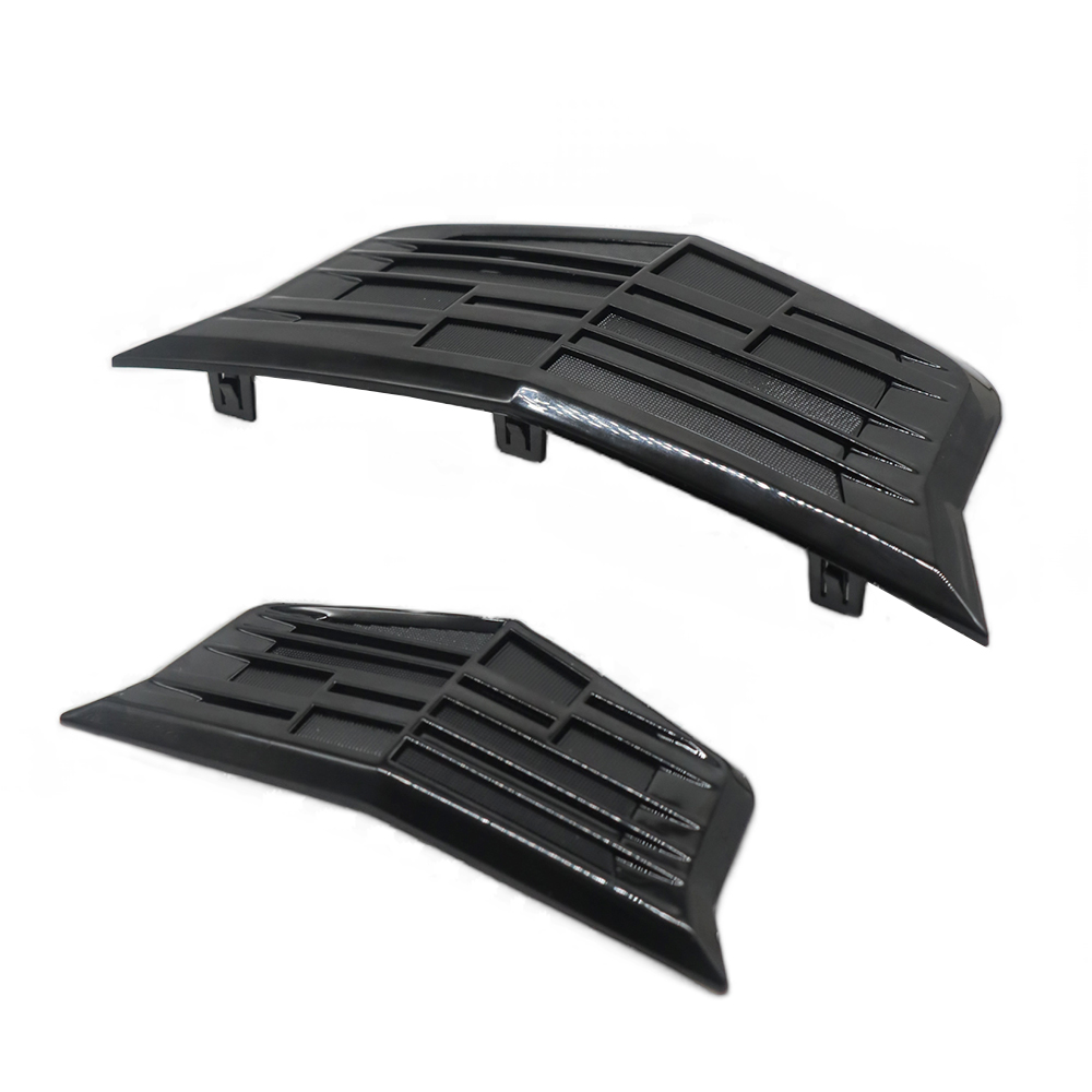 2PCS 2015-2017 XTS CT6 XT5 ATS Plastic Front Grille Rear Trunk Emblem All Black Cadillac