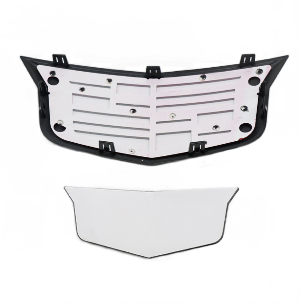 2PCS 2015-2017 XTS CT6 XT5 ATS Plastic Front Grille Rear Trunk Emblem Black Color Cadillac