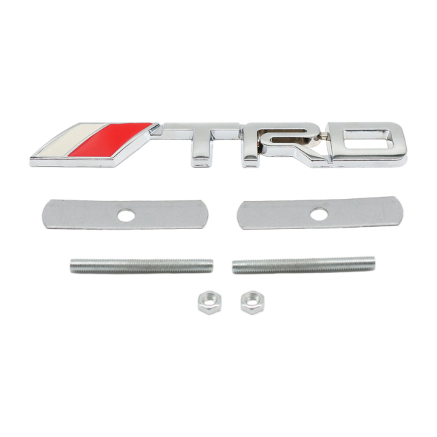 1PC TRD Front Grille Emblem Metal Chrome Toyota