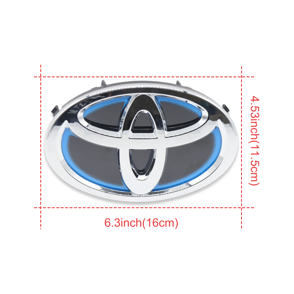 1PC 2013-2015 Avalon 2012-2017 Camry 2010-2015 Prius 2012-2017 Prius V Front Grille Emblem Bumper Silver Black Blue Toyota 75310-47010