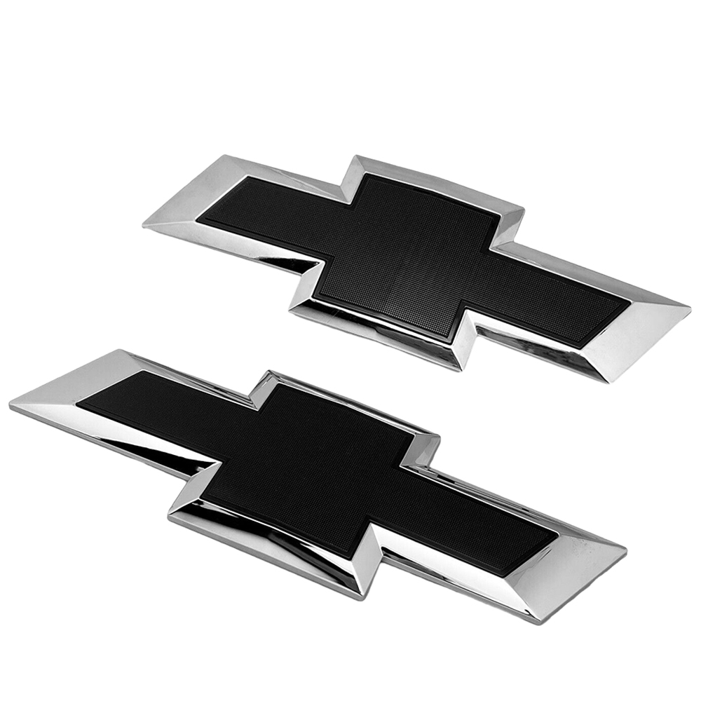 2PCS 2016-2024 Camaro Plastic Front Grille Emblem Chrome Black Chevrolet 84219485 23269466 23216040