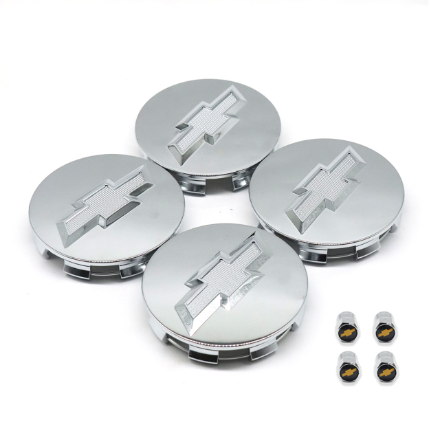 4Pcs 2014-2019 Silverado Suburban Tahoe Plastic Wheel Center Caps Silver Chevrolet 83mm