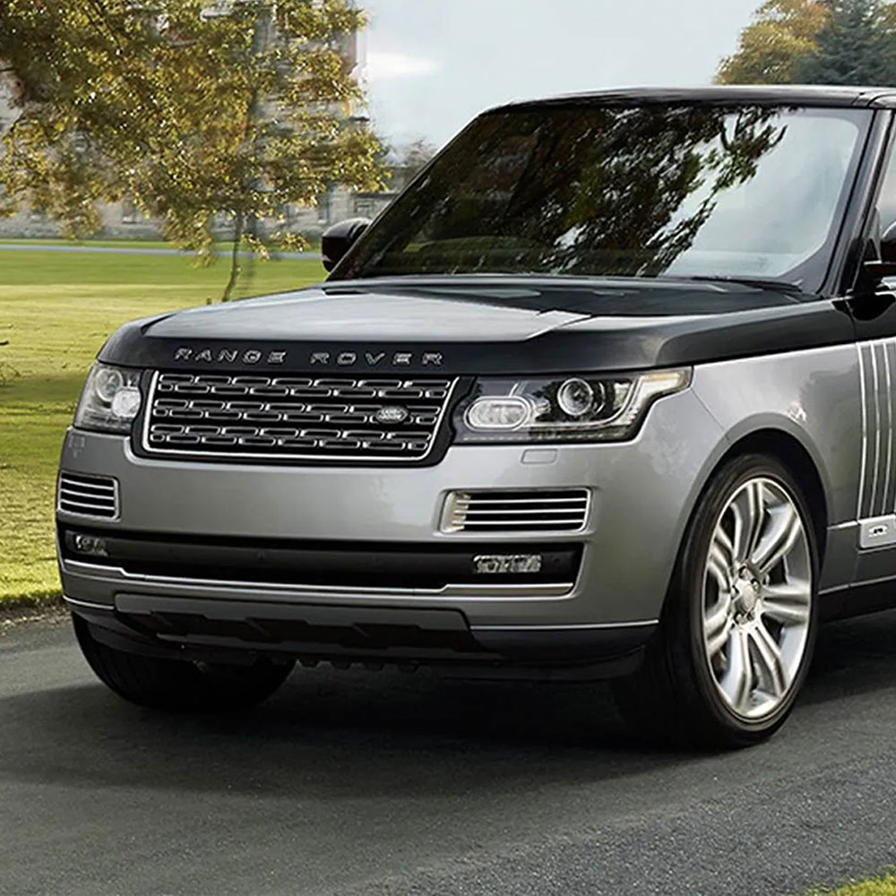 1pc Range Rover Plastic Front Hood / Rear Tailgate Letters Chrome Black Land Rover 