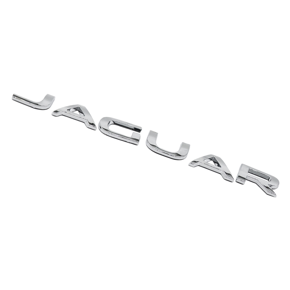 2010-2023 F-TYPE XJ XJR XJS XF XE XJ6 F-PACE Tailgate Letter ABS Chrome Jaguar Self-Adhesive Decal Nameplate