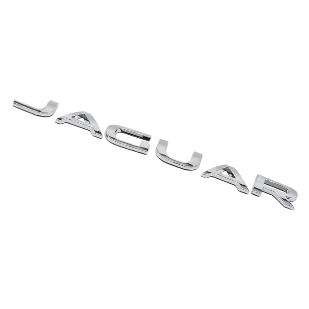 2010-2023 F-TYPE XJ XJR XJS XF XE XJ6 F-PACE Tailgate Letter ABS Chrome Jaguar Self-Adhesive Decal Nameplate