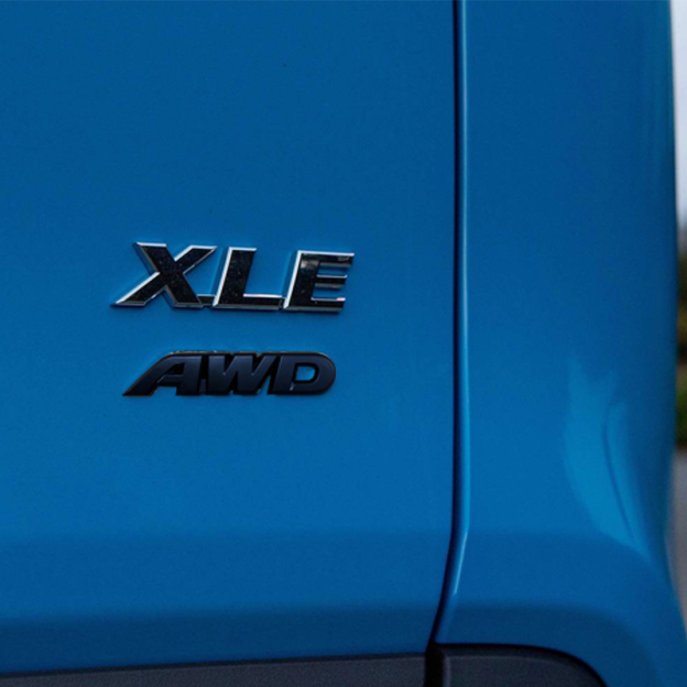 1Pcs 2021-2024 Avalon 2020-2024 Camry 2019-2024 Rav4 ABS Plastic Tailgate AWD Emblem Overlay Badge  Matte Blackout Toyota