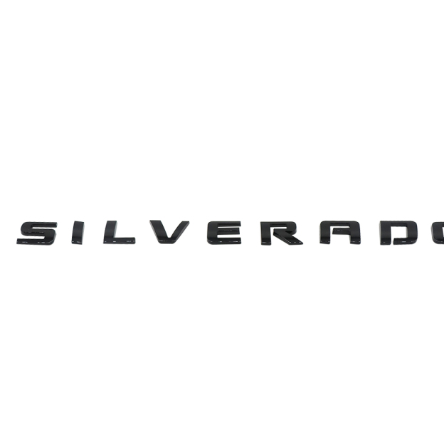 1pcs 2007-2018 Silverado 1500 2500 Plastic Door Side Tailgate Letters Gloss Black Chevrolet