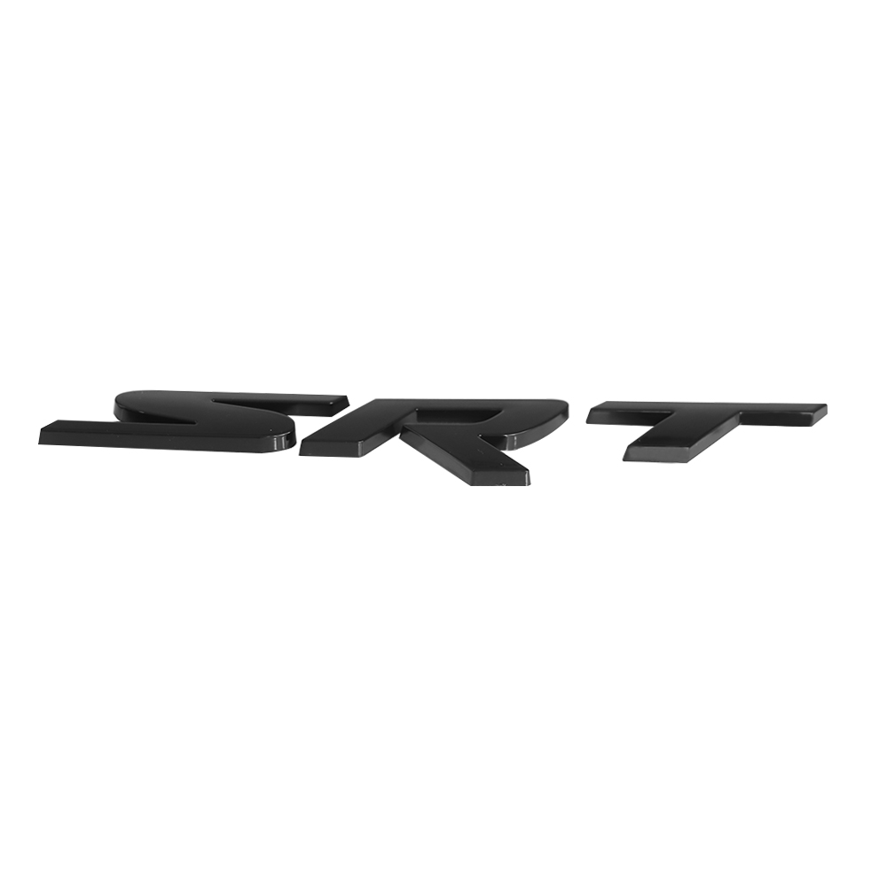 2011-2020 Grand Cherokee ABS Plastic SRT Tailgate Emblem Gloss Black Jeep