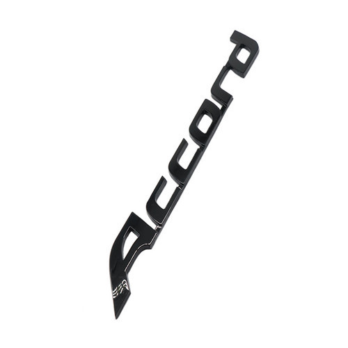 1Pcs 2008-2017 Accord ABS Plastics Rear Tailgate Letter Gloss Black Honda 75722-TA0-A01