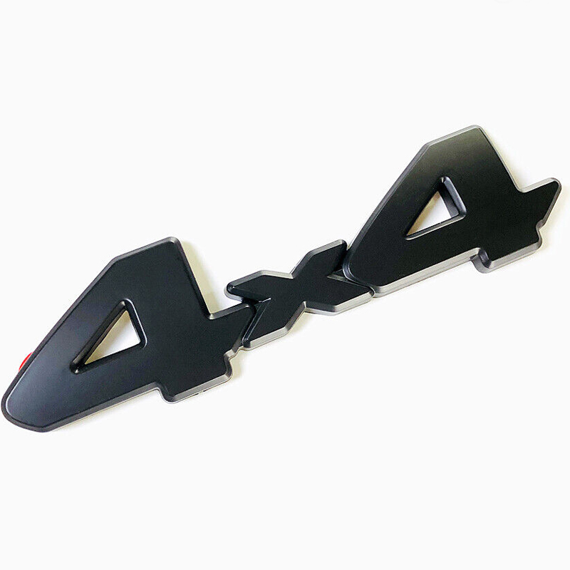 1Pc 2007-2021 Tundra ABS Plastic 3D Raised 4X4 Rear Trunk Tailgate Overlay Letters Matte Black Toyota