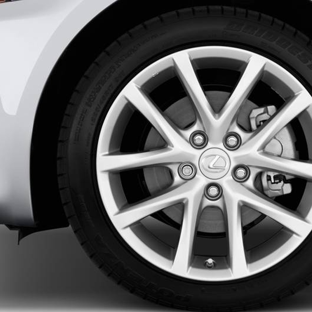 4PCS IS GS LS RX NX ES ABS Wheel Center Hub Caps 62mm 2.5'' Gloss Silver Lexus 42603-50370