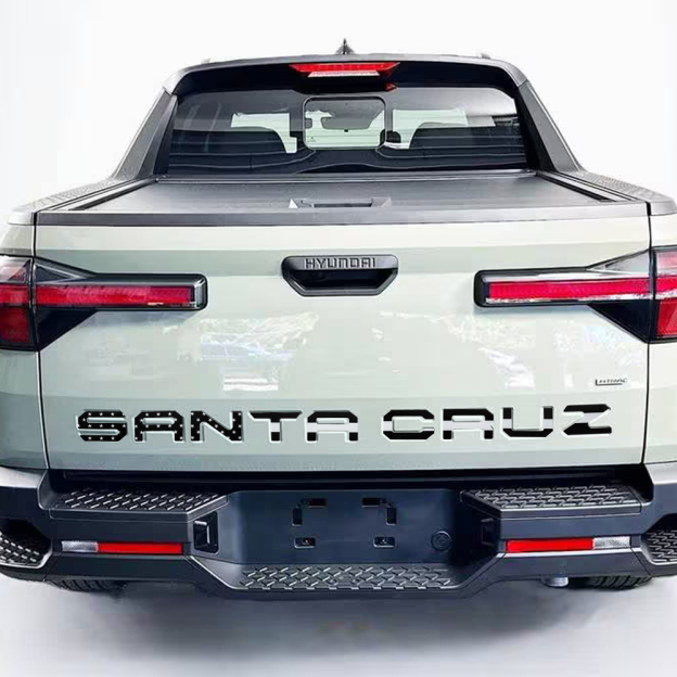 2022-2025 Santa Cruz Acrylic Tailgate Insert Letter Black US Flag Hyundai 