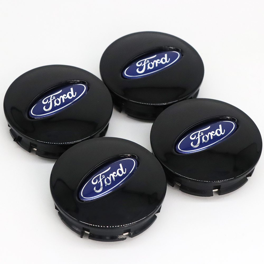 4pcs Ford Flex Ranger Taurus Explorer Metal ABS Wheel Center Caps 66mm Gloss Black Blue Ford CL3Z-1130-B 