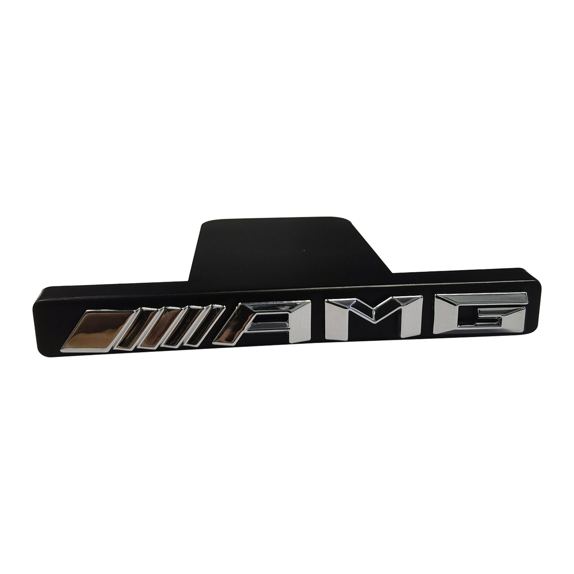 For AMG A C E S SLSLK ML GL CLS GLA GLC GLK GT PanAmericana ABS Front Grille Badge Black Silver Mercedes Benz A 205 817 42 01