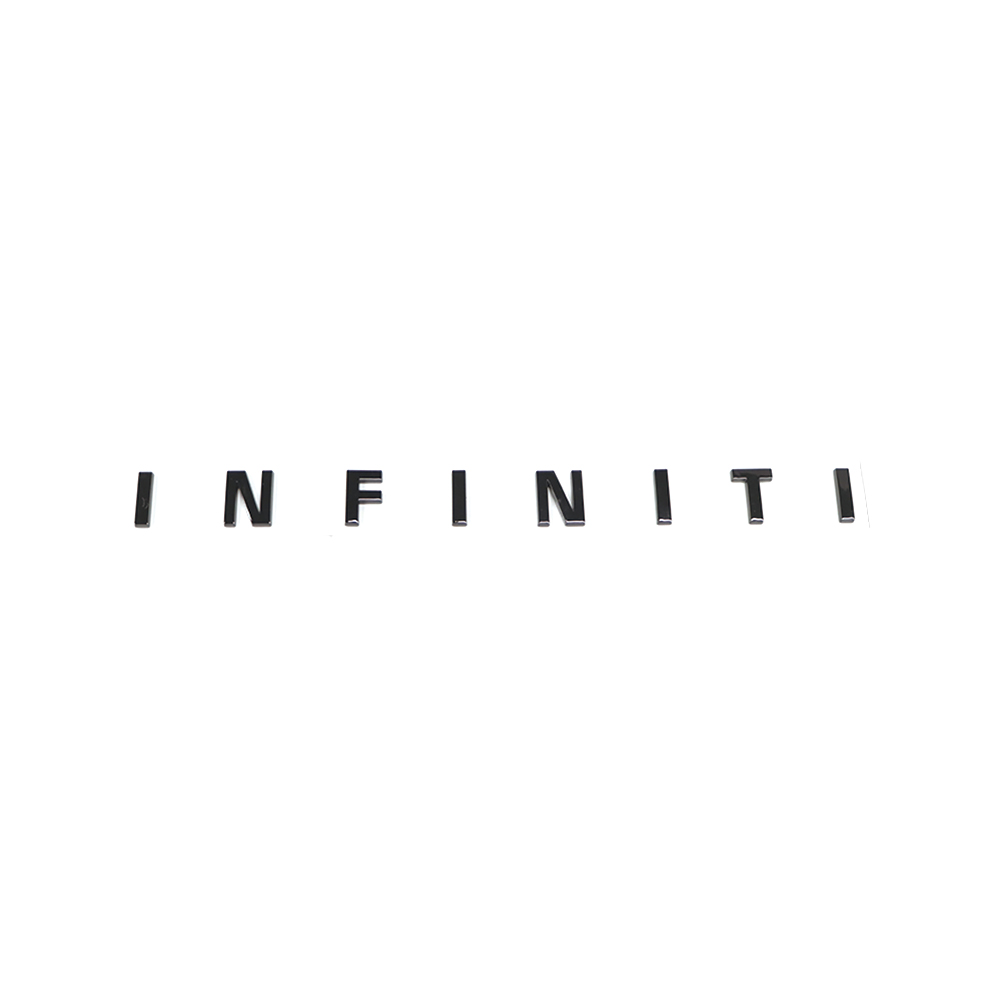 1 Set For 2016-2021 INFINITI ABS Rear Tailgate Trunk Letters Gloss Black INFINITI 84895-JL60A