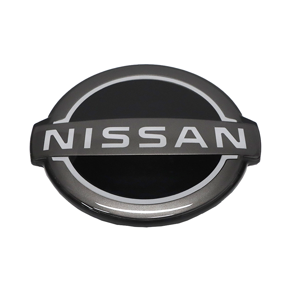 For Rogue Qashqai X-Trail Kicks Sentra ABS Front Grille Emblem Black Grey 62890-7FW0B