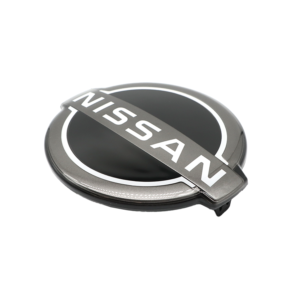 For Rogue Qashqai X-Trail Kicks Sentra ABS Front Grille Emblem Black Grey 62890-7FW0B