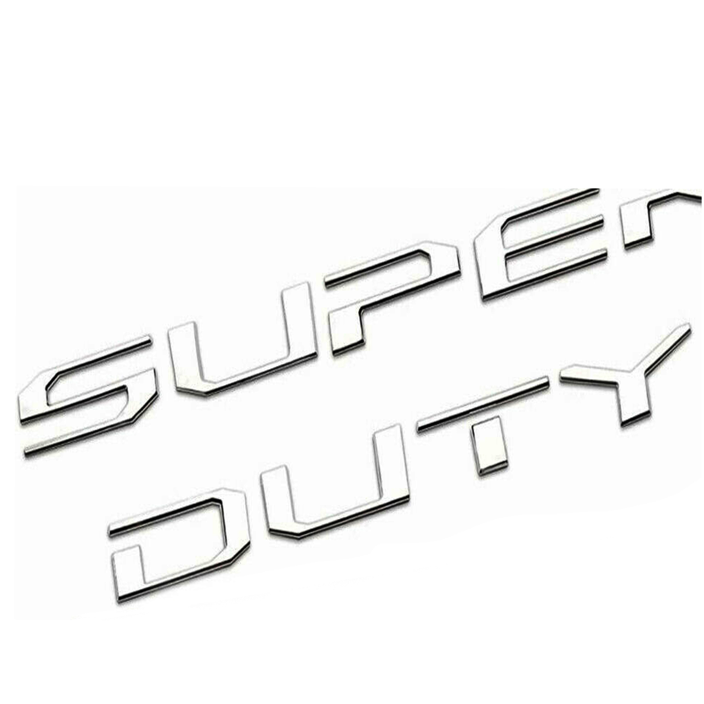 Ford F-250 F-350 Super Duty 2017-2019 Rear Tailgate Trunk Lid Inserts Letters Emblems Badges 3D Raised Stickers Decals Matte Black