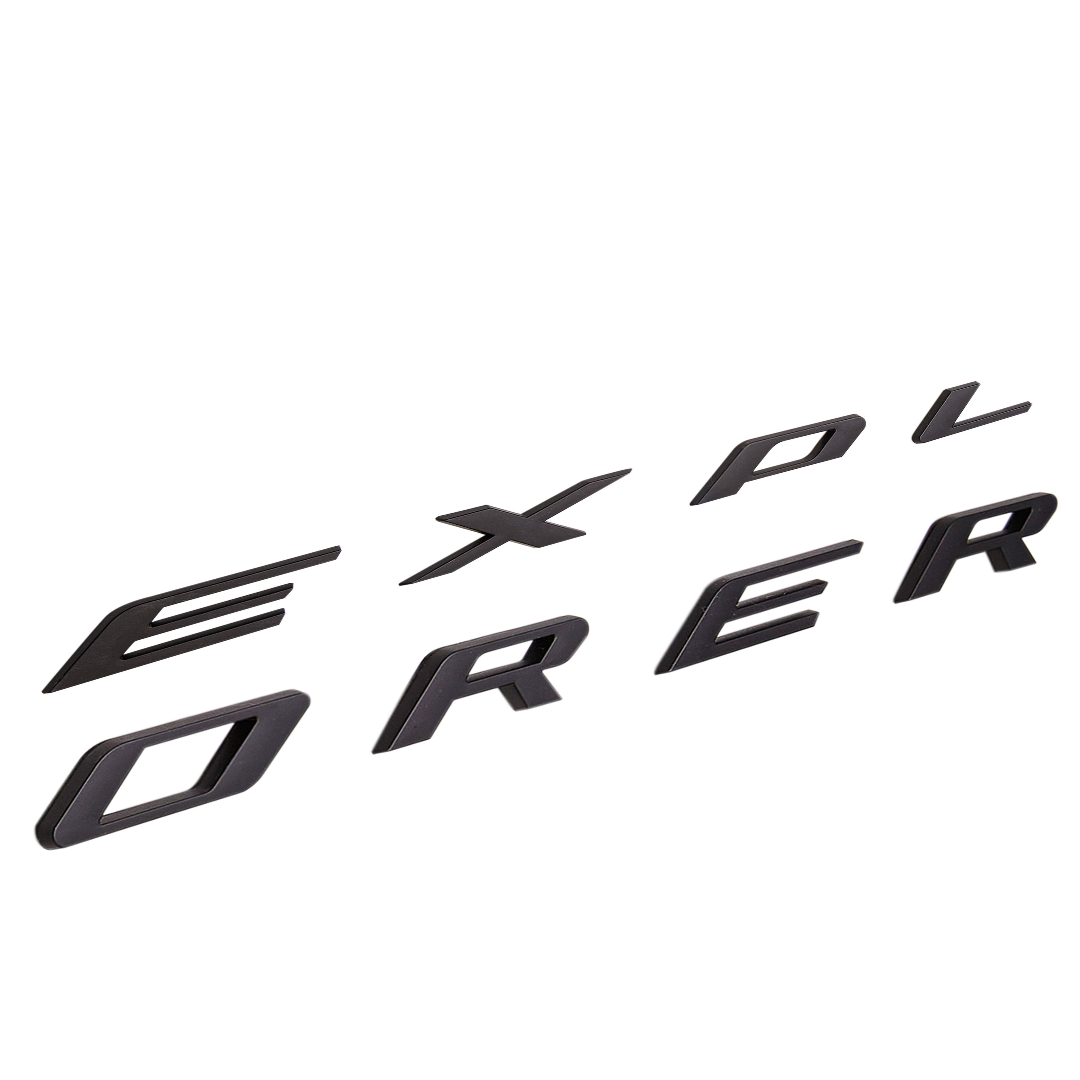2011-2024 Explorer Front Hood Letters ABS Matte Black Ford 3D Raised Stickers Decals