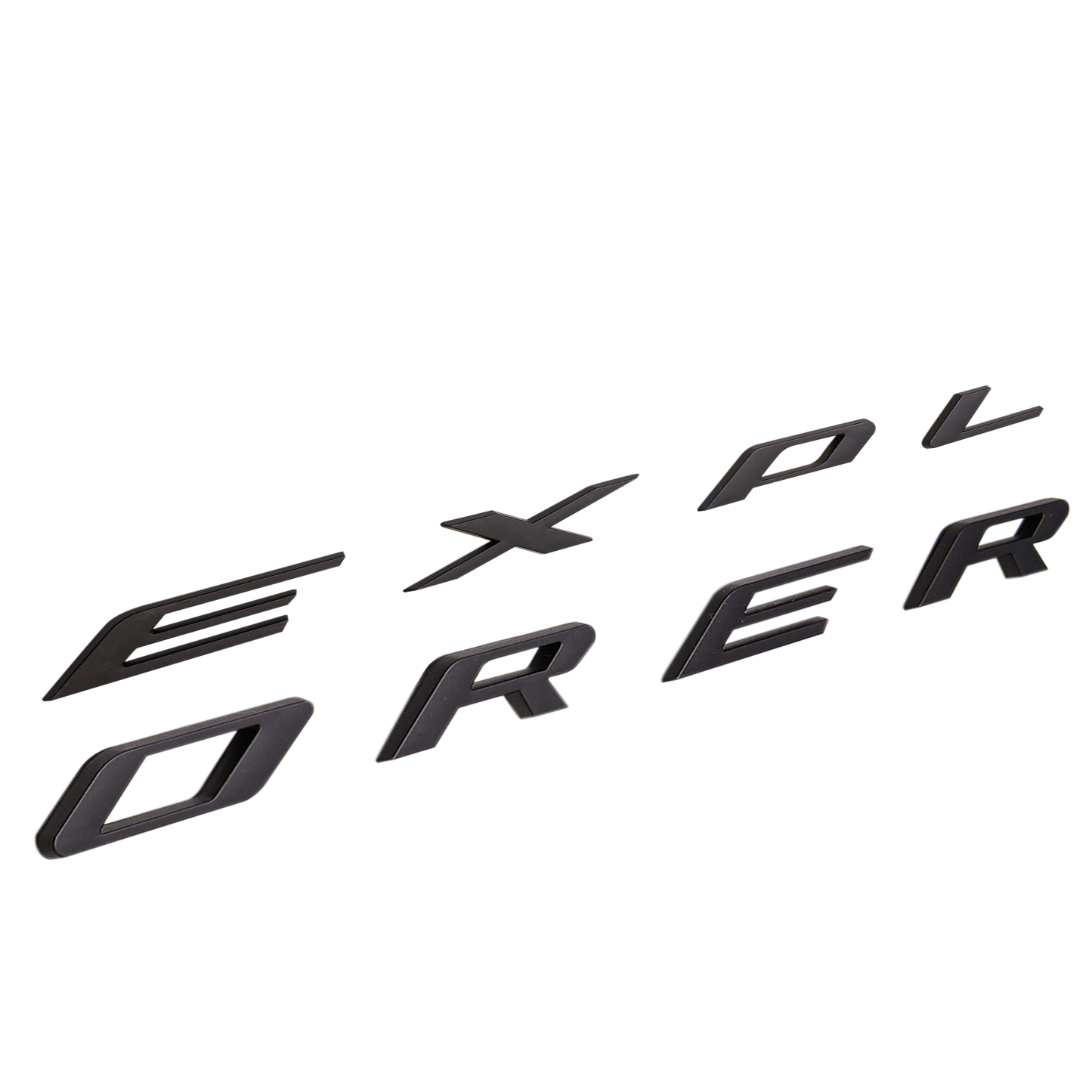 2011-2024 Explorer Front Hood Letters ABS Matte Black Ford 3D Raised Stickers Decals