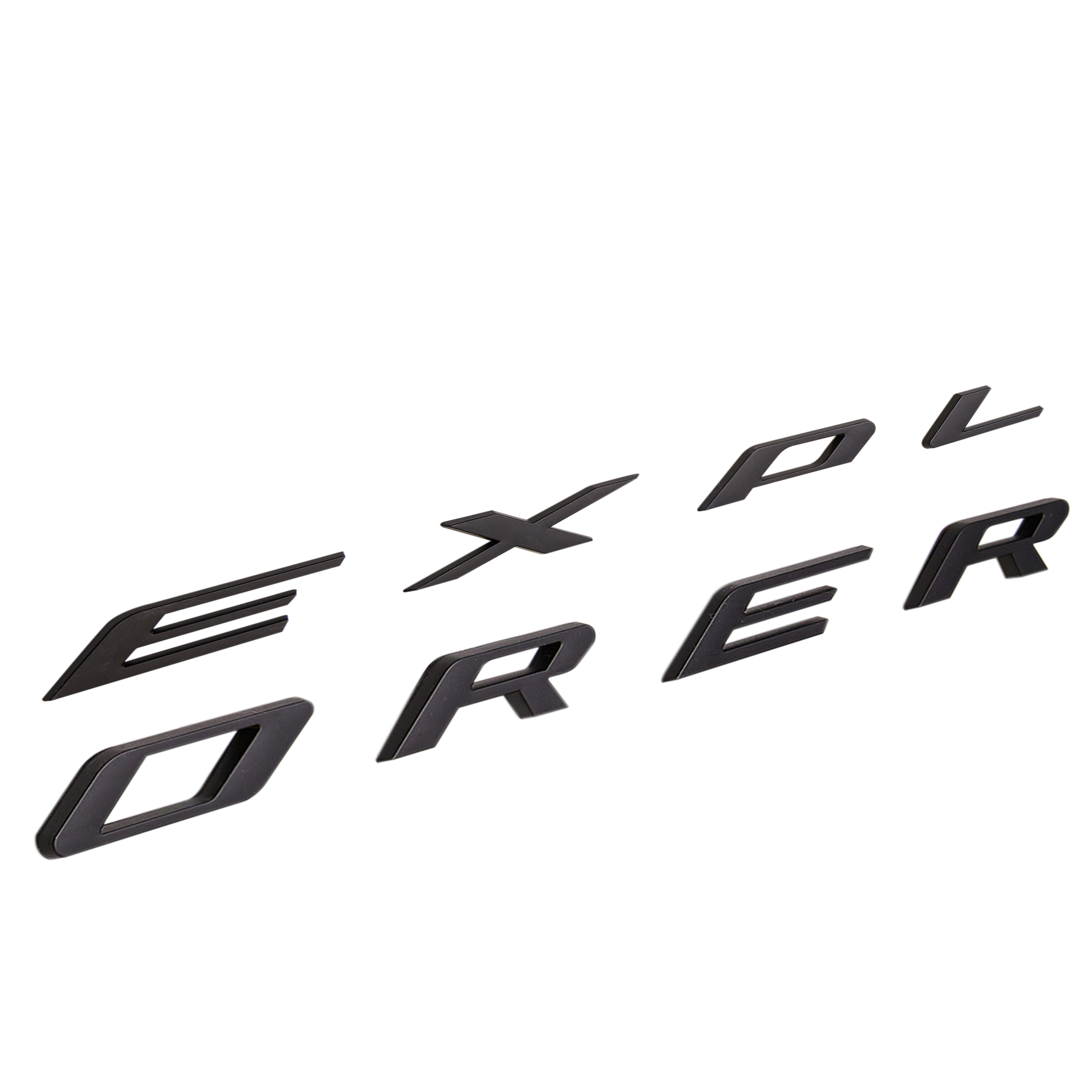 2011-2024 Explorer Front Hood Letters ABS Matte Black Ford 3D Raised Stickers Decals