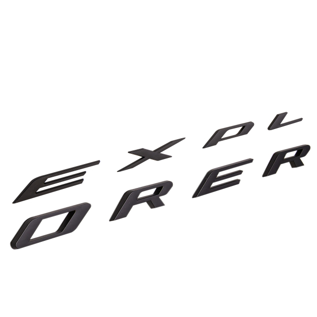 2011-2024 Explorer Front Hood Letters ABS Matte Black Ford 3D Raised Stickers Decals
