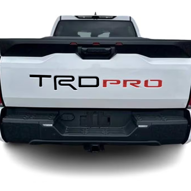 2022–2025 Tundra TRD PRO Acrylic 3D Tailgate Insert Letter Black Red Toyota