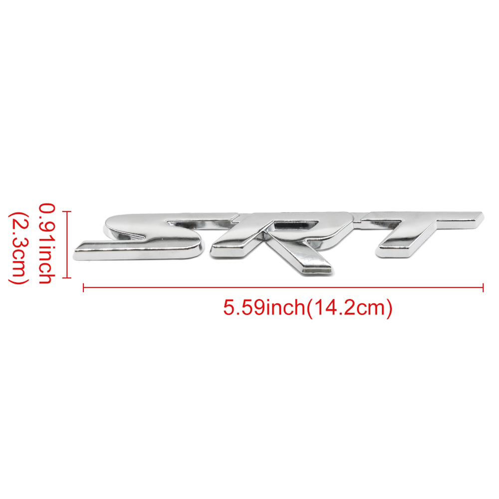 For Charger Challenger Durango 3D Metal SRT HellCat Scat pack Front Grille Chrome Badge Dodge