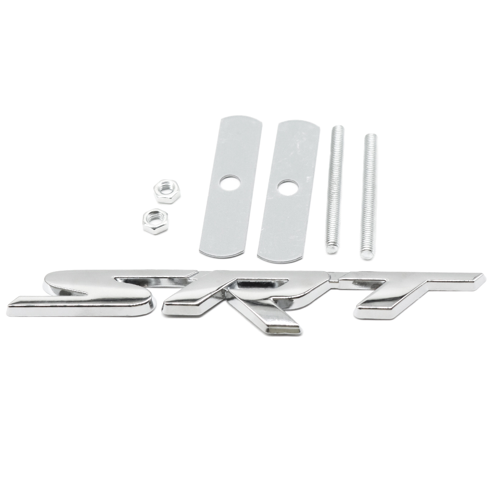 For Charger Challenger Durango 3D Metal SRT HellCat Scat pack Front Grille Chrome Badge Dodge