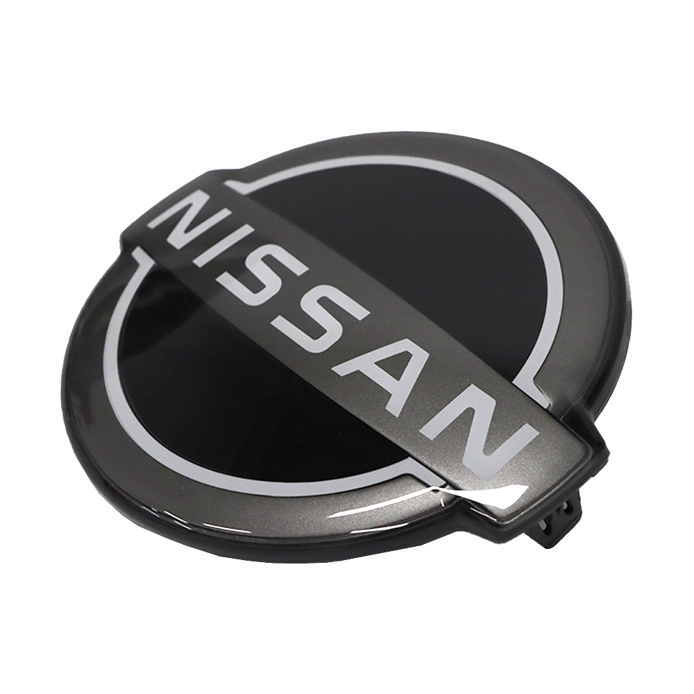 For Rogue Qashqai X-Trail Kicks Sentra ABS Front Grille Emblem Black Grey 62890-7FW0B